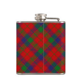 Clan Robertson Crest over Tartan Heupfles (Achterkant)