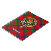 Clan Robertson Crest over Tartan Notitieboek (Linkerzijde)