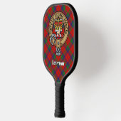 Clan Robertson Crest over tartan Pickleball Paddle (Links)