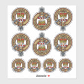 Clan Robertson Crest Sticker Set (Vel)