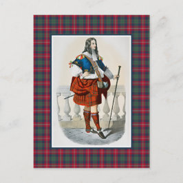 Clan Robertson Illustratie Tartan Lijst Briefkaart