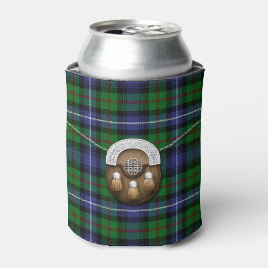 Clan Robertson Jacht op Tartan en Sporran Blikjeskoeler (Blikje Voorkant)