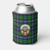 Clan Robertson Jacht op Tartan en Sporran Blikjeskoeler (Blikje Achterkant)