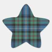Clan Robertson Plaid Star Sticker (Voorkant)