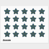 Clan Robertson Plaid Star Sticker (Vel)