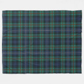 Clan Robertson Pset Paars Green Tartan Check Fleece Deken (Voorkant (Horizontaal))