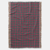 Clan Robertson Rood, Groen en Blauw Tartan Deken (Voorkant Verticaal)
