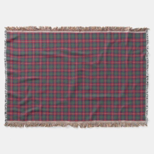 Clan Robertson Rood, Groen en Blauw Tartan Deken (Voorkant)