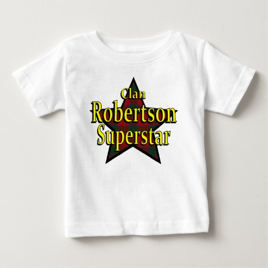 Clan Robertson Superstar Baby T-Shirt (Voorkant)