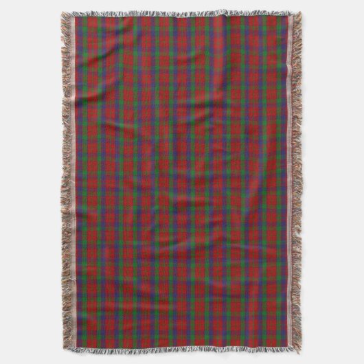 Clan Robertson Tartan Deken (Voorkant Verticaal)