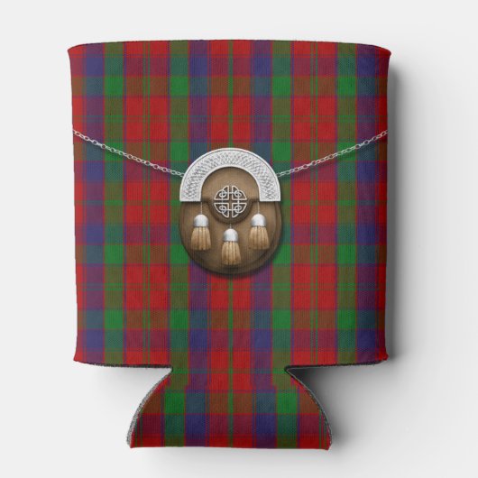 Clan Robertson Tartan en Sporran Blikjeskoeler (Achterkant)