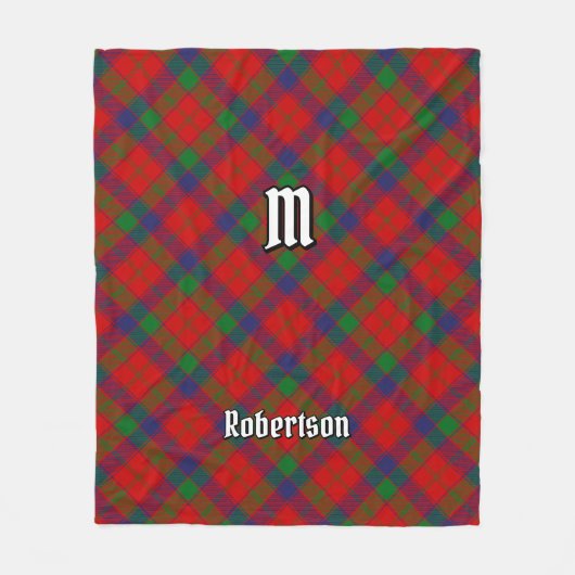 Clan Robertson Tartan Fleece Deken (Voorkant)