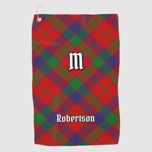 Clan Robertson Tartan Golfhanddoek (Voorkant)