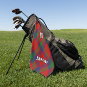 Clan Robertson Tartan Golfhanddoek (Groen)