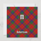 Clan Robertson Tartan Kaart (Voorkant)