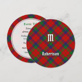 Clan Robertson Tartan Kaart (Voorkant / Achterkant)