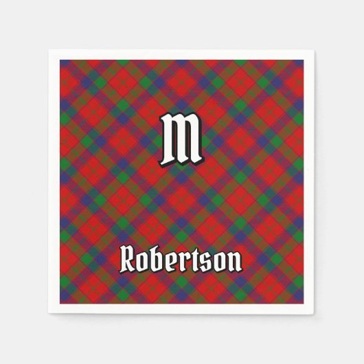 Clan Robertson Tartan Servet (Voorkant)