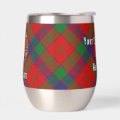 Clan Robertson-wapen over tartan (Links)
