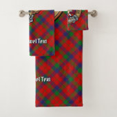 Clan Robertson Wapen over Tartan Bad Handdoek (Insitu)