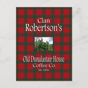 Clan Robertson's Old Dunalastair House Coffee Co. Briefkaart