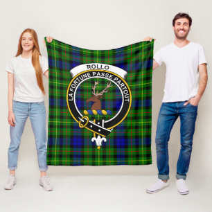 Clan Rollo Tartan Pset Fleece Deken