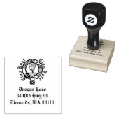 Clan Roos Crest Badge  Rubberstempel (Gestempeld)