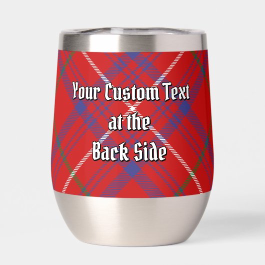 Clan Roos Crest over Tartan (Achterkant)