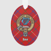 Clan Roos Crest over Tartan Ornament (voorkant)