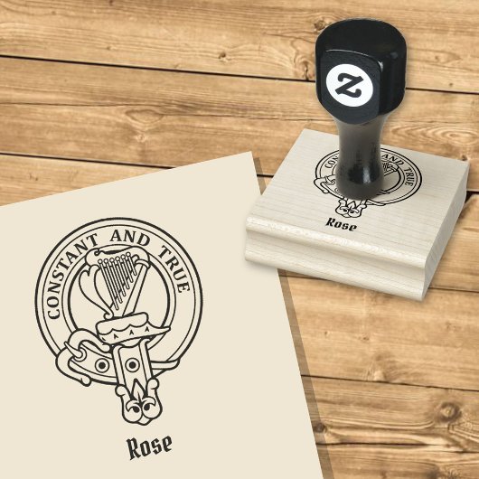 Clan Roos Crest Rubber Stamp Rubberstempel