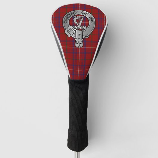 Clan Roos Crest & Tartan Golfheadcover (Voorkant)
