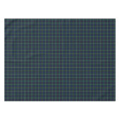Clan Roos Donkergroen en Blauw Schots Tartan Tafelkleed (Voorkant (Horizontaal))