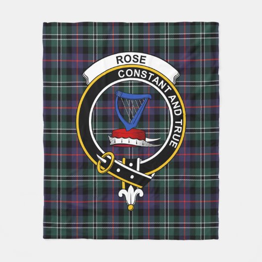 Clan Roos Hunting Modern Tartan Pset Fleece Deken (Voorkant)