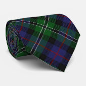 Clan Roos Hunting Tartan Letter R Monogram Stropda Stropdas (Opgerold)