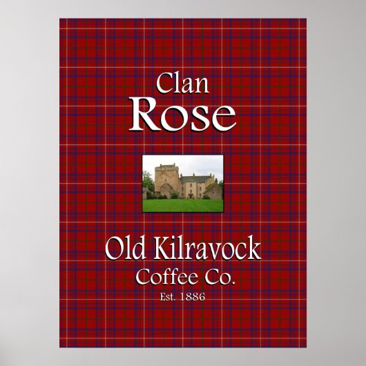 Clan Roos Old Kilravock Coffee Co. Poster (Voorkant)