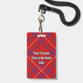 Clan Roos Tartan Badge (Achterkant met lanyard)