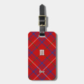 Clan Roos Tartan Bagagelabel (Voorkant verticaal)