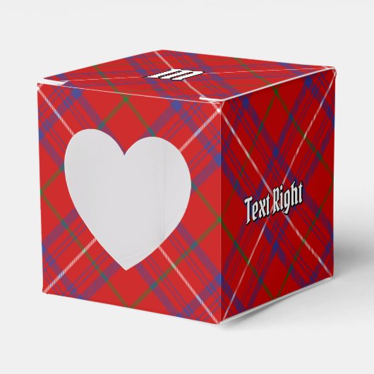 Clan Roos Tartan Bedankdoosjes (Voorkant Zijde)