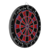 Clan Roos Tartan Dartbord (Voorkant Links)