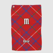 Clan Roos Tartan Golfhanddoek (Voorkant)