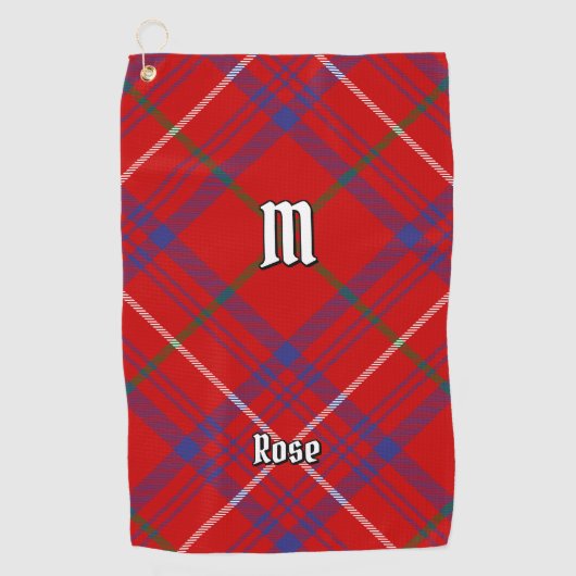 Clan Roos Tartan Golfhanddoek (Voorkant)