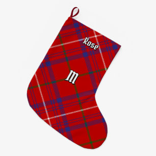 Clan Roos Tartan Grote Kerstsok