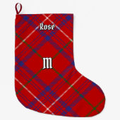 Clan Roos Tartan Grote Kerstsok (Voorkant)