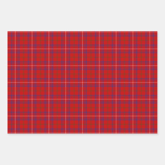 Clan Roos Tartan Inpakpapier Vel (Voorkant)