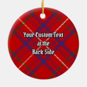 Clan Roos Tartan Keramisch Ornament (Achterkant)