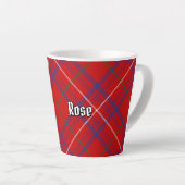 Clan Roos Tartan Latte Mok (Rechterhoek)