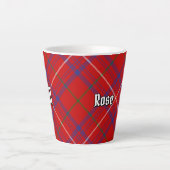 Clan Roos Tartan Latte Mok (Voorkant)