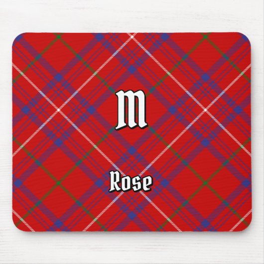 Clan Roos Tartan Muismat (Voorkant)