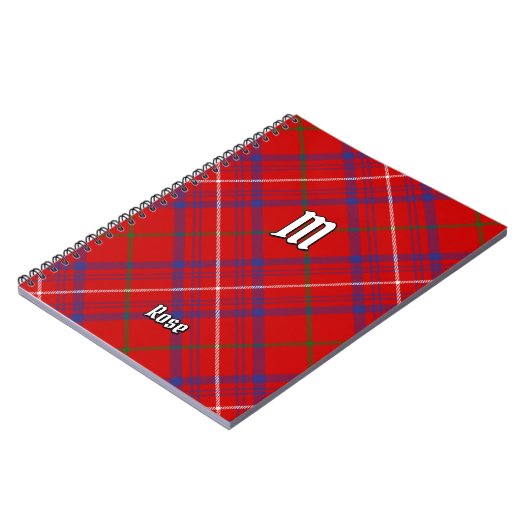Clan Roos Tartan Notitieboek (Linkerzijde)