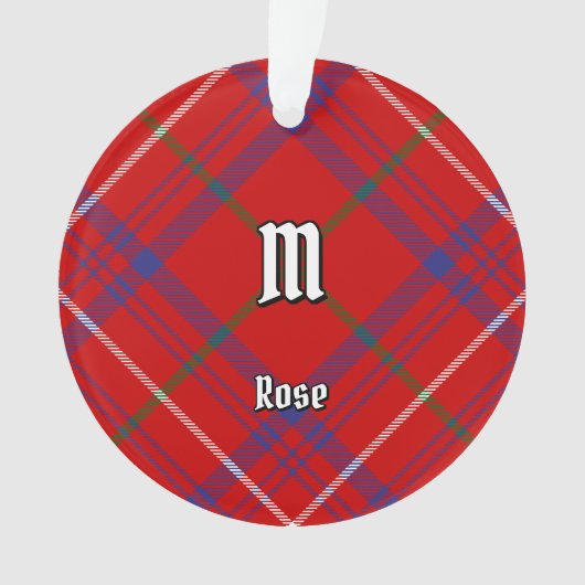 Clan Roos Tartan Ornament (voorkant)