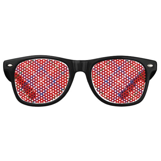 Clan Roos Tartan Retro Zonnebril (Voorkant)